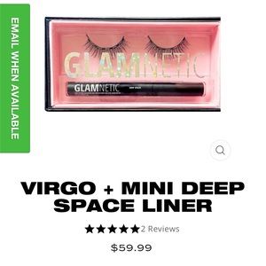 Glamnetic Virgo lashes with mini eyeliner